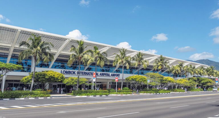 How to get to Lombok — Lombok International Airport LOP terminal exterior with tropical landscaping